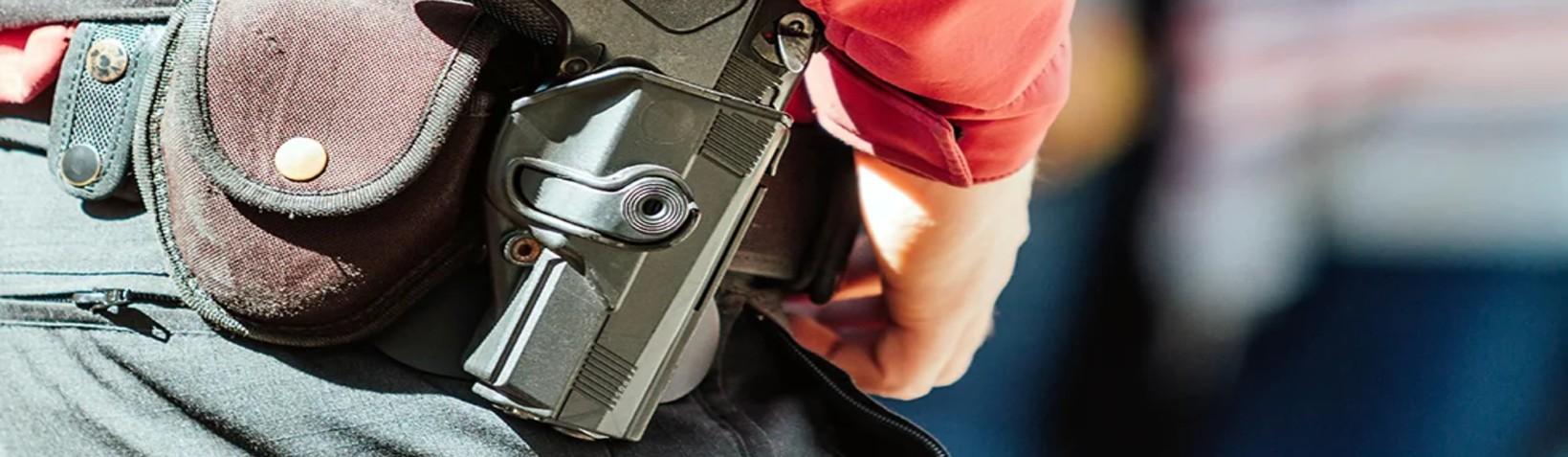 weapon on a belt